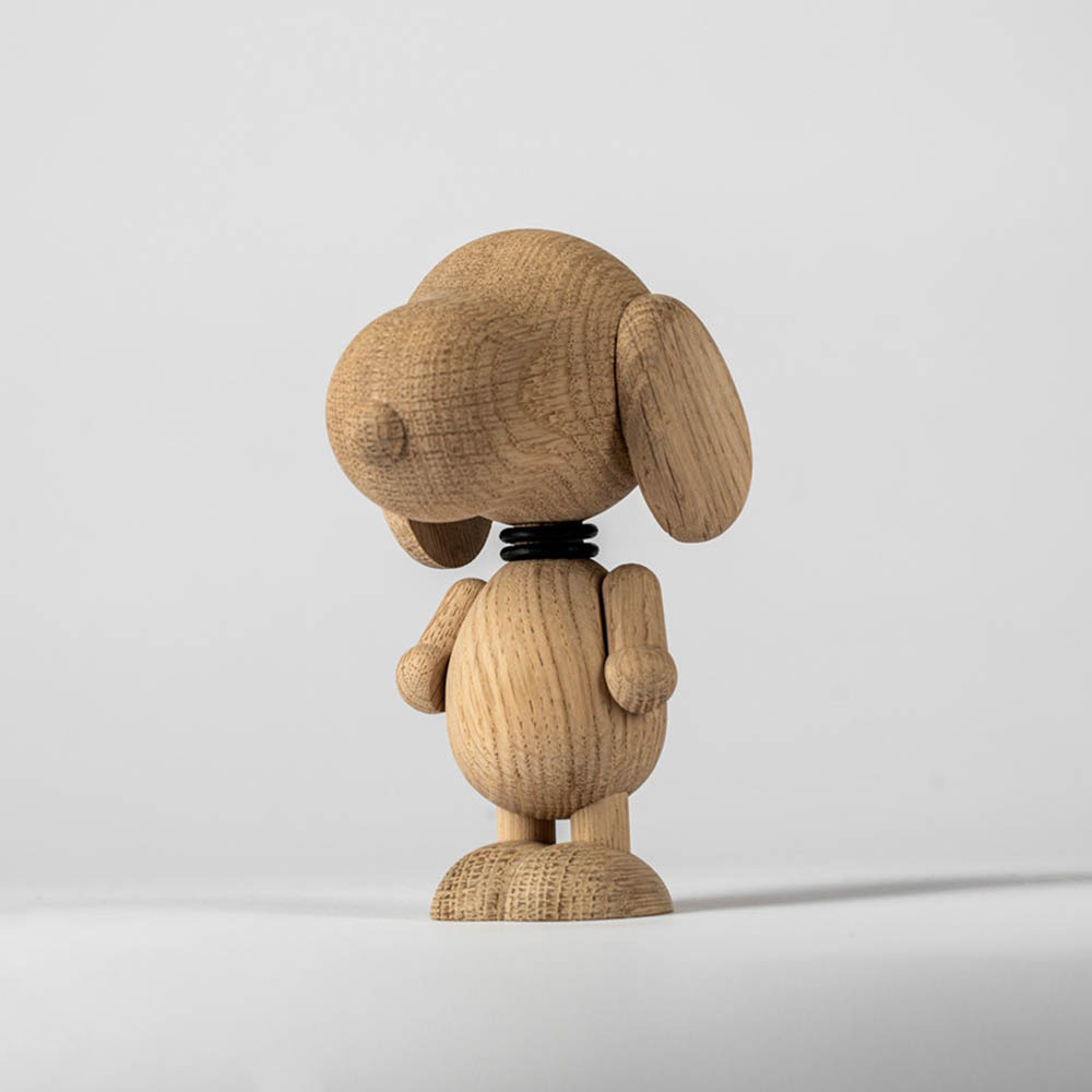 【WUZ屋子】丹麥 Boyhood 米格魯先生造型橡木擺飾(小)-橡木色 14cm
