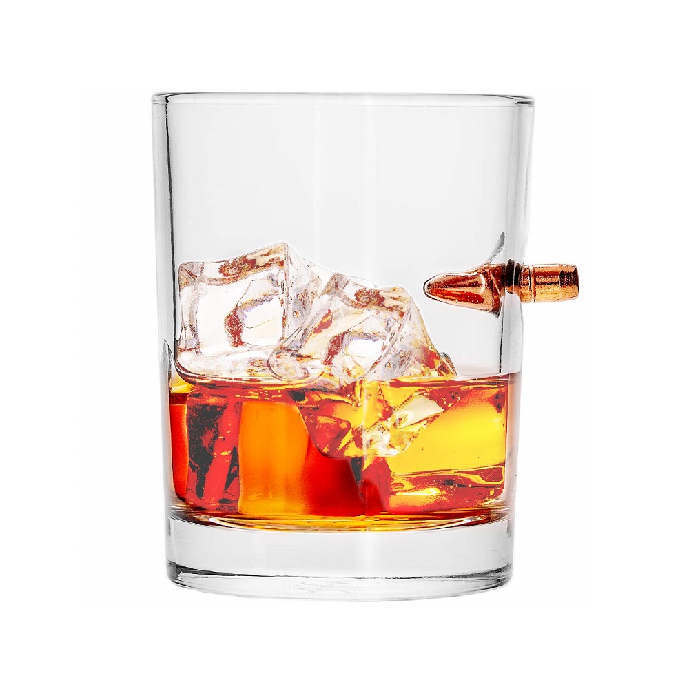 【WUZ屋子】LUCKY SHOT 308子彈手工玻璃whisky杯-240ml