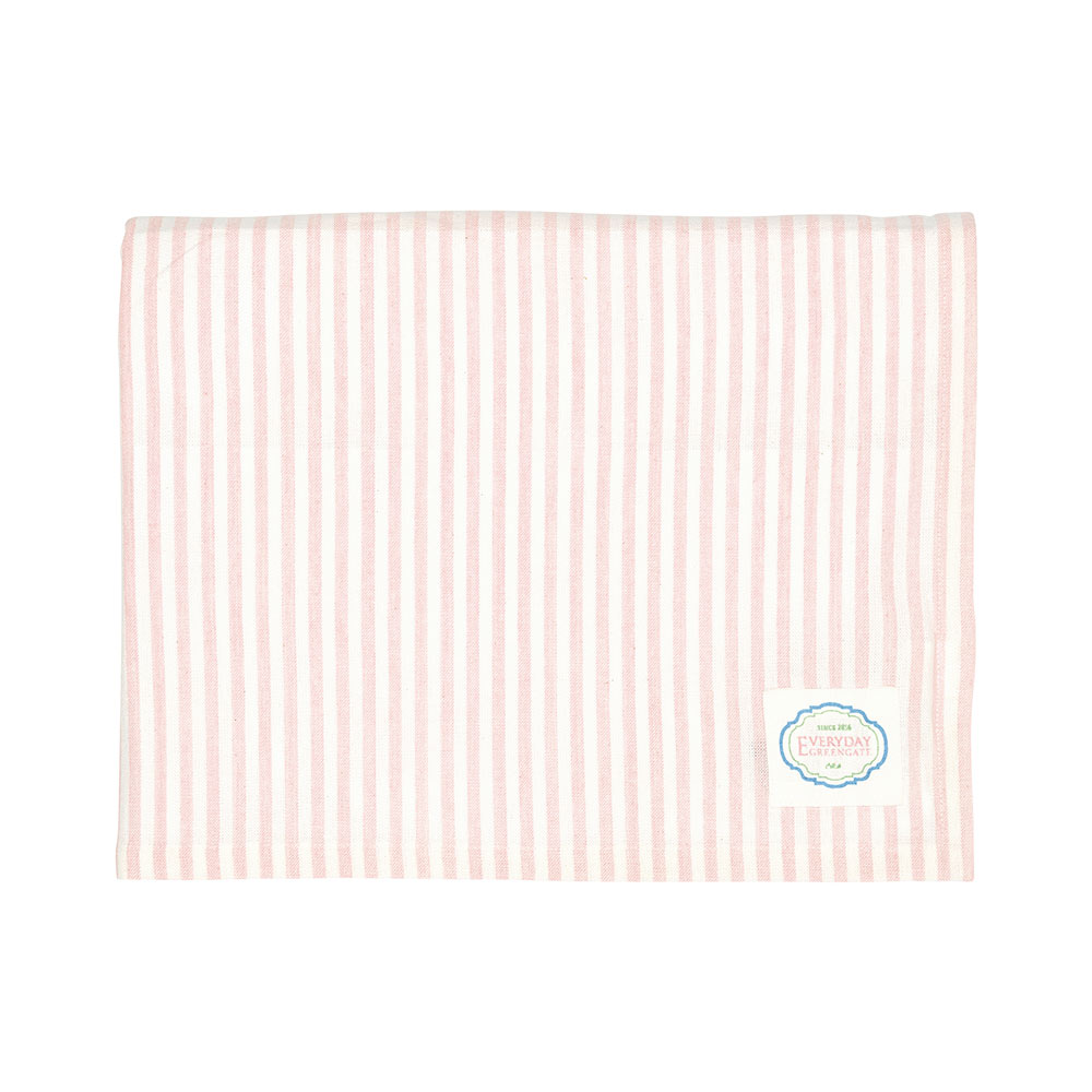 【WUZ屋子】丹麥GreenGate Alice pale pink 條紋桌巾-粉色