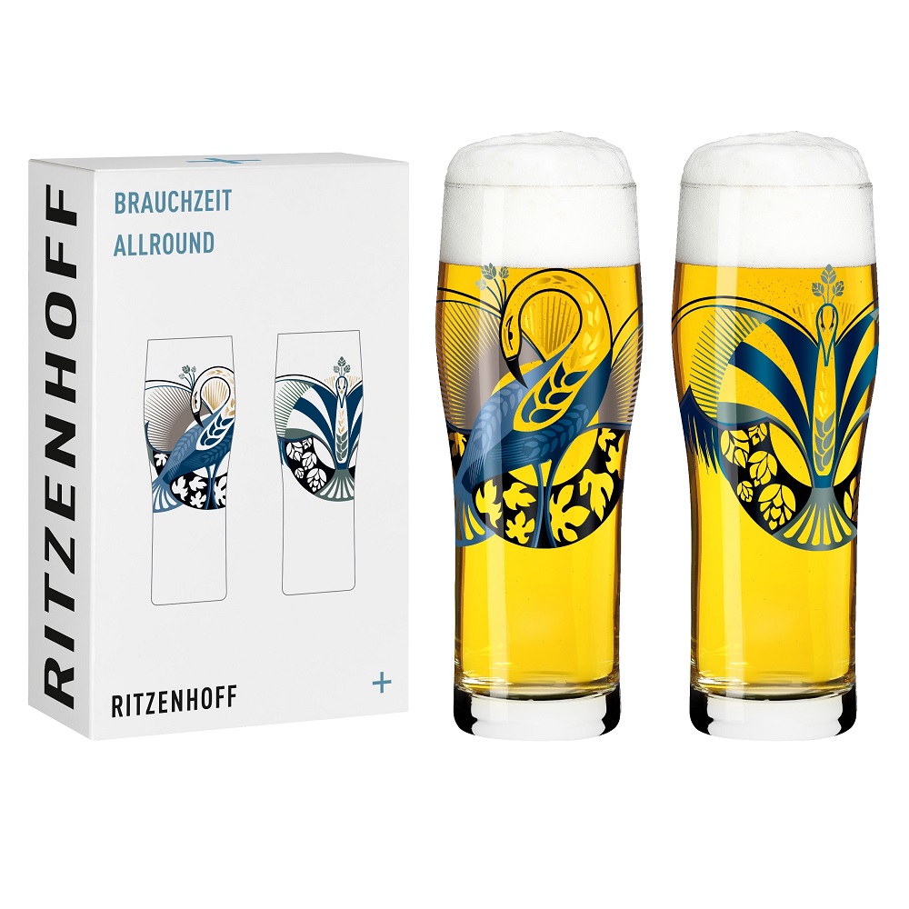 【WUZ屋子】德國 RITZENHOFF+傳承時光系列德式威力比切啤酒對杯組-啤酒鳳翼(一組2入)