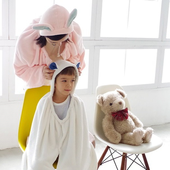 【WUZ屋子】日本CB Japan 動物造型超細纖維披巾(有帽) 多款