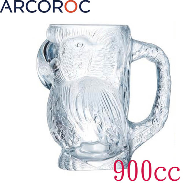 法國Arcoroc鸚鵡造型啤酒杯900cc