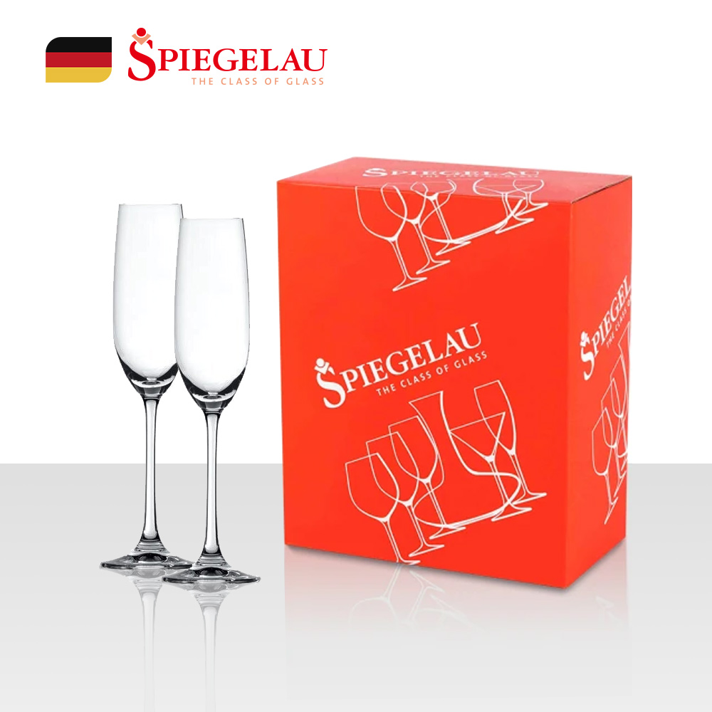 德國Spiegelau｜Salute香檳杯 2入禮盒-210ml