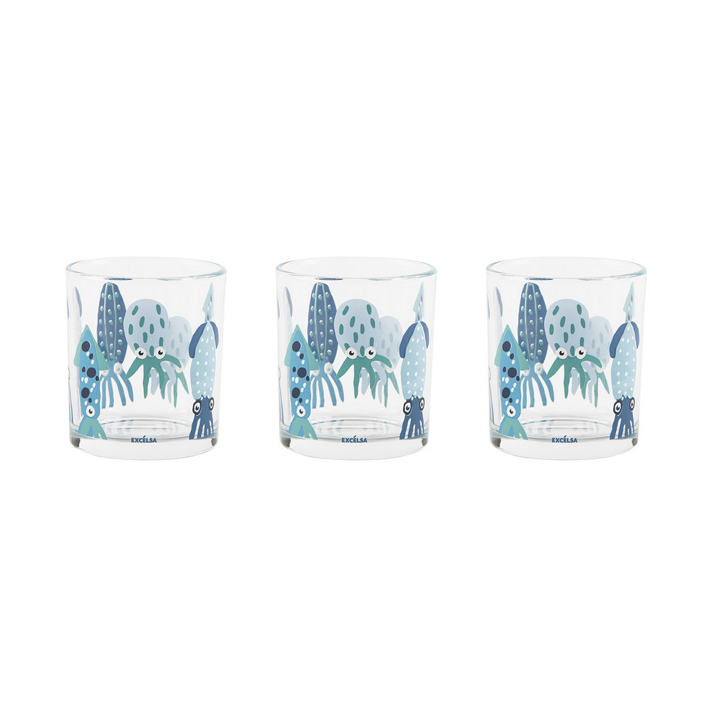 《EXCELSA》玻璃杯3入(魷魚220ml)
