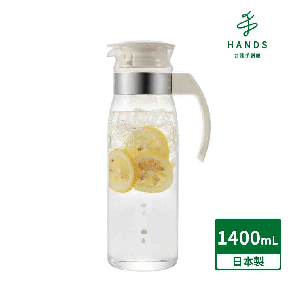 臺隆手創館 HARIO日本製耐熱玻璃冷水壺1400ml/RPLN-14-OW(白色)