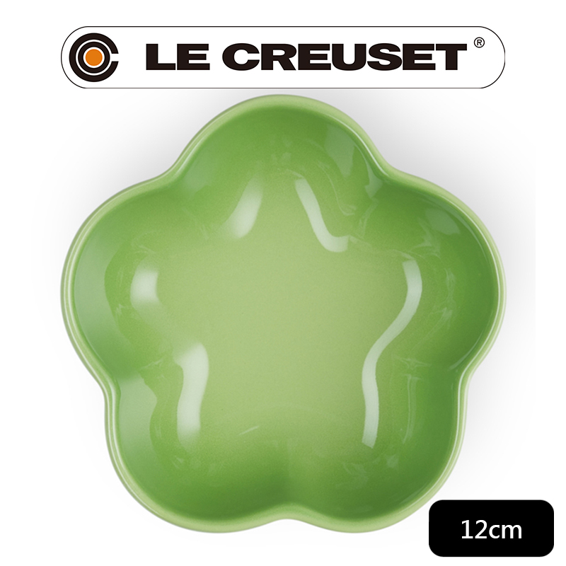 LE CREUSET-瓷器花型盤12cm (小) (棕櫚綠)