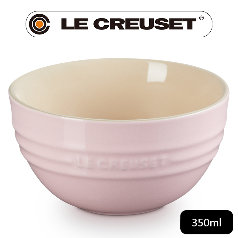 LE CREUSET-瓷器韓式飯碗350ml (亮粉)