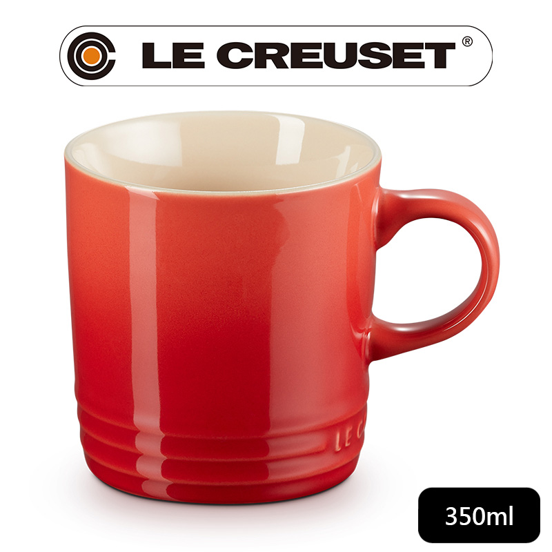 LE CREUSET-瓷器英式馬克杯350ml (星火紅)