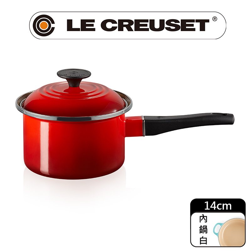 LE CREUSET-琺瑯醬汁鍋14cm (櫻桃紅)