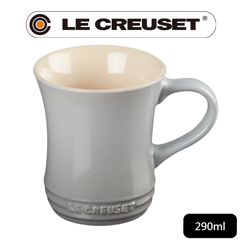 LE CREUSET-瓷器小馬克杯290ml (迷霧灰)