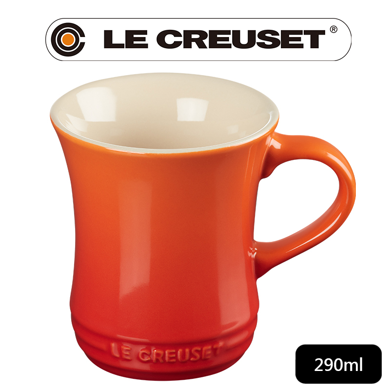 LE CREUSET-瓷器小馬克杯290ml (火焰橘)