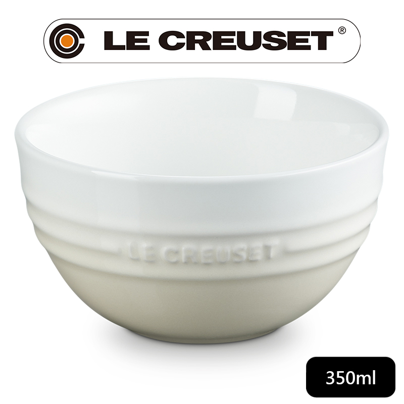 LE CREUSET-瓷器韓式飯碗350ml (蛋白霜)