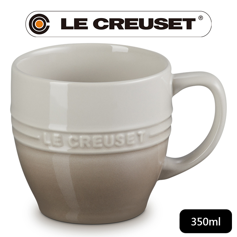 LE CREUSET-瓷器輕虹霓彩系列英式馬克杯350ml (肉豆蔻)