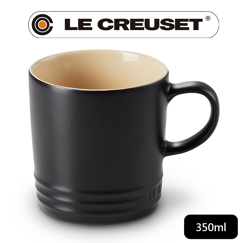 LE CREUSET-瓷器英式馬克杯350ml (沉靜黑)
