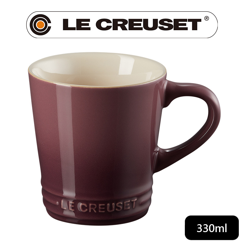 LE CREUSET-瓷器V馬克杯330ml (無花果)