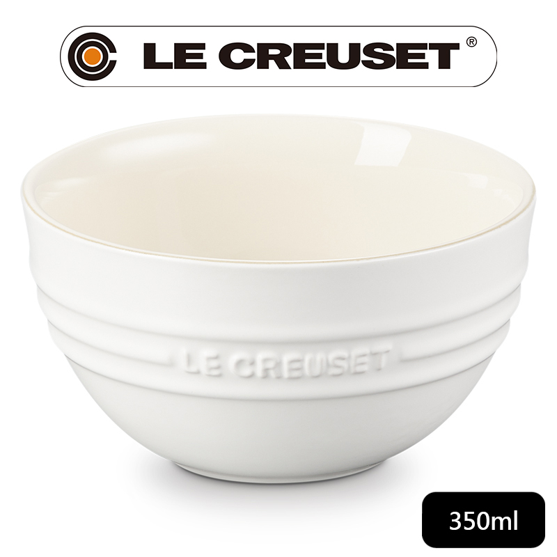 LE CREUSET-瓷器韓式飯碗350ml (棉花白)