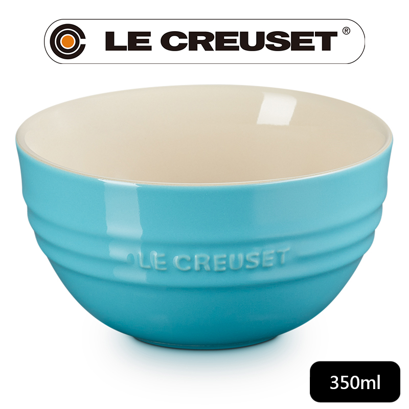 LE CREUSET-瓷器韓式飯碗350ml (土耳其藍)
