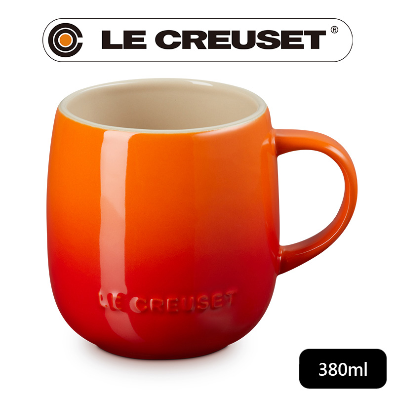 LE CREUSET-瓷器蛋蛋馬克杯 (火焰橘)