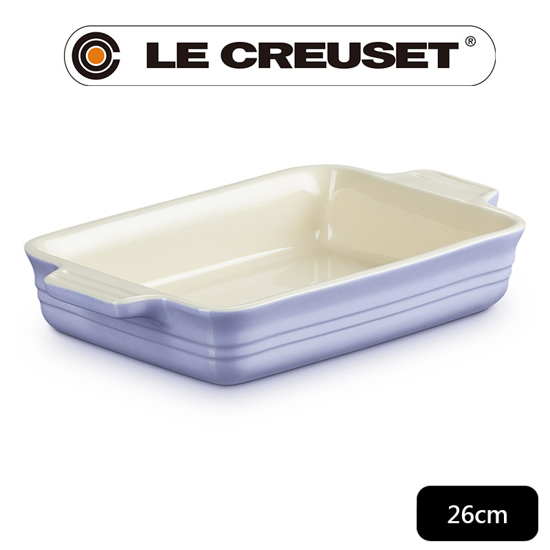 LE CREUSET-瓷器長方烤盤26cm (薰衣草)
