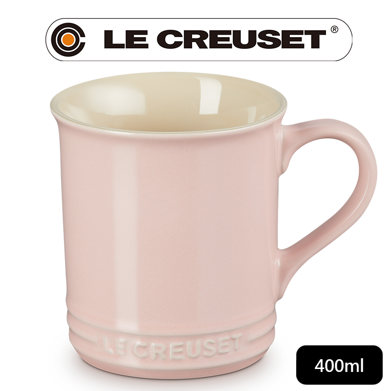 LE CREUSET-瓷器馬克杯 400ml (甜心粉)
