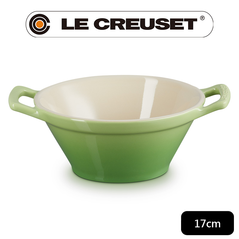 LE CREUSET-瓷器卡蘇雷碗 (棕櫚綠)