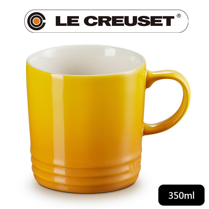 LE CREUSET-瓷器英式馬克杯350ml (杏桃黃)