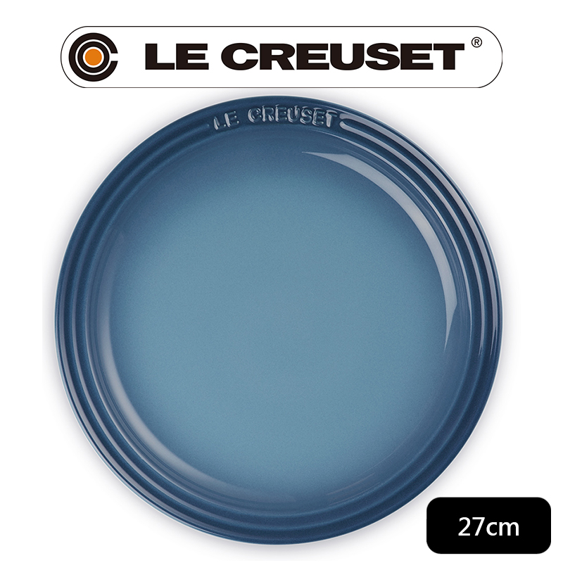 LE CREUSET-瓷器圓盤 27cm (水手藍)