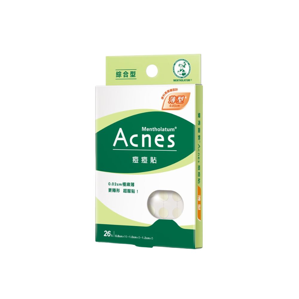 曼秀雷敦Acnes痘痘貼 薄型綜合型26入裝