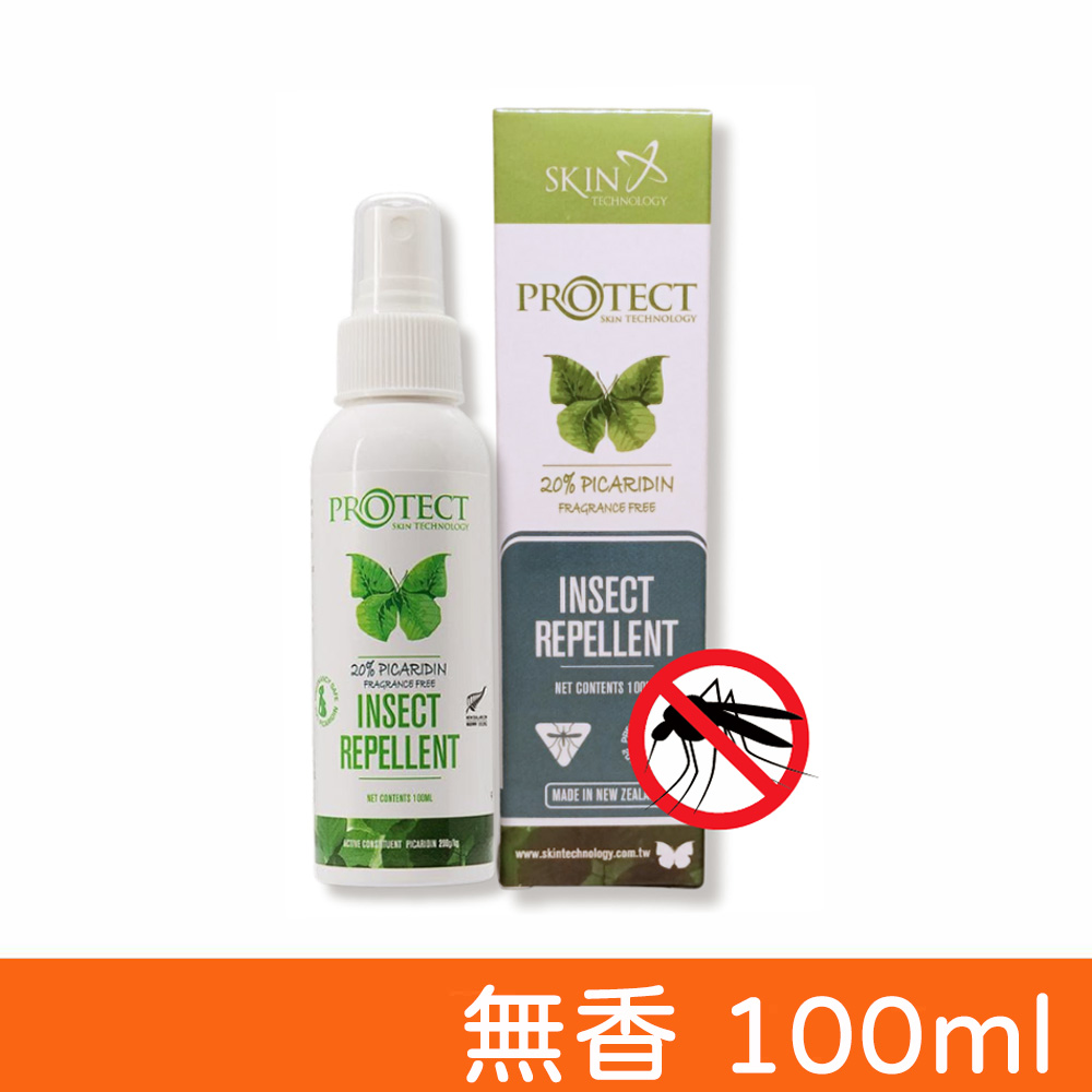 【紐西蘭Skin Technology】Protect 派卡瑞丁20% 長效防蚊液 無香 100ml