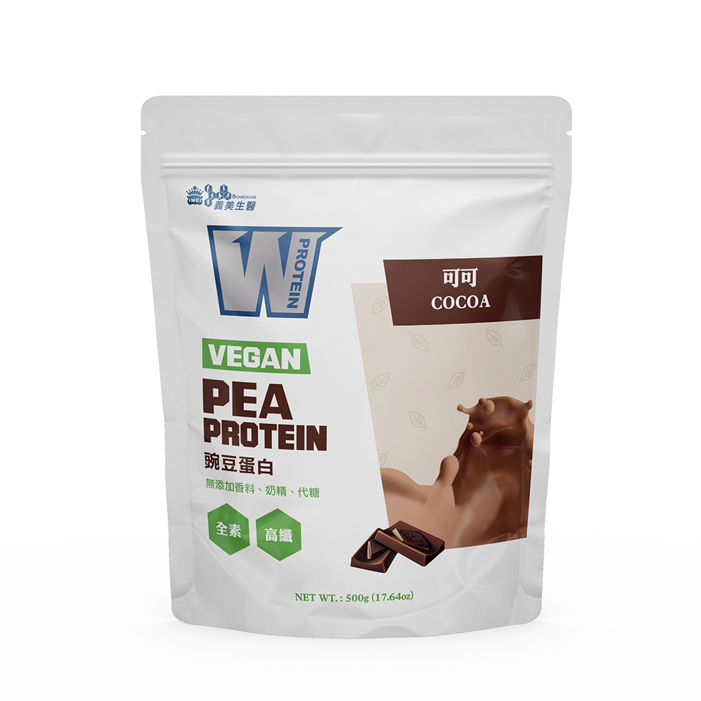 義美生醫W PROTEIN VEGAN豌豆蛋白飲-可可(500g*1袋)