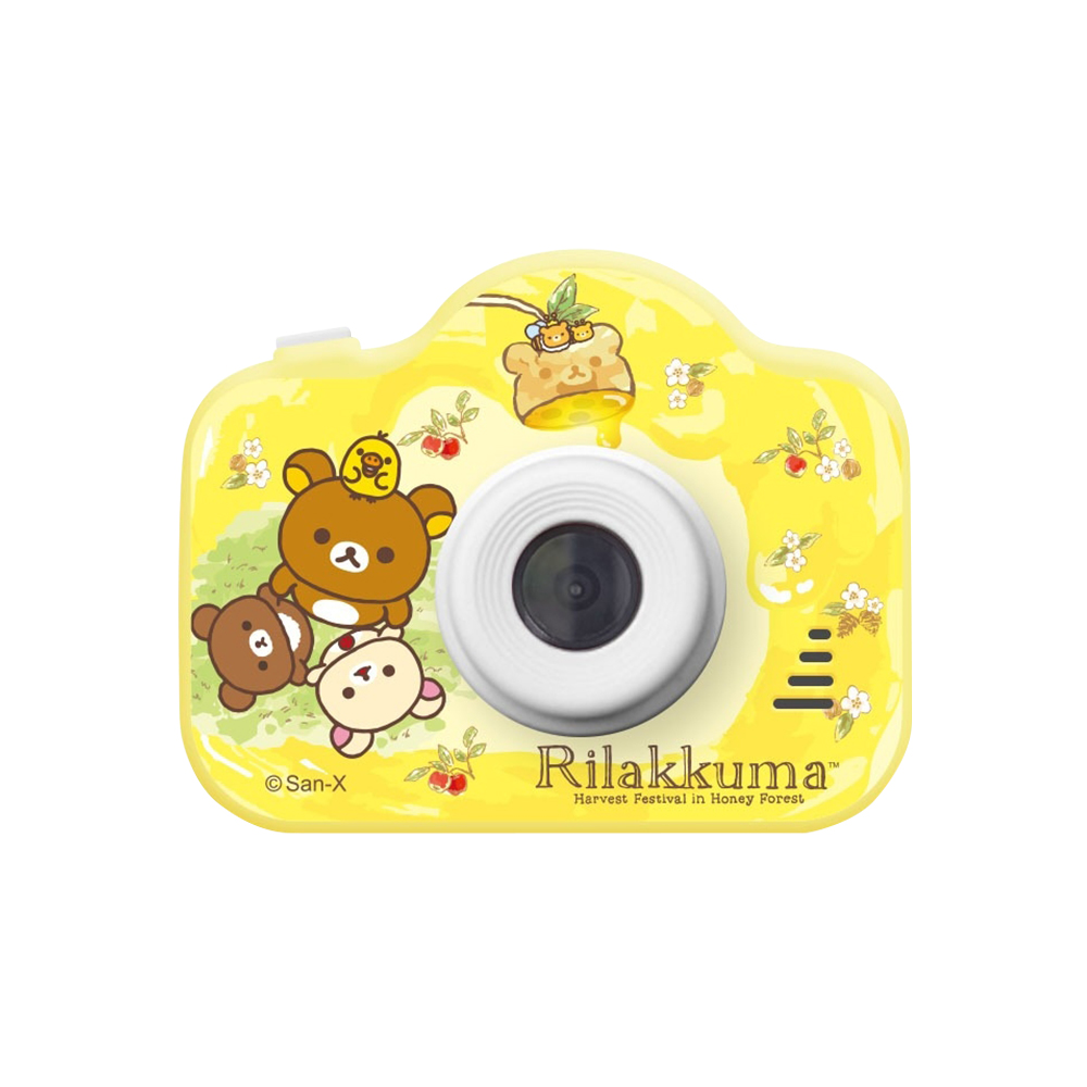 【正版授權】Rilakkuma拉拉熊 童趣兒童數位相機(送32GB記憶卡)-蜂蜜森林(黃)