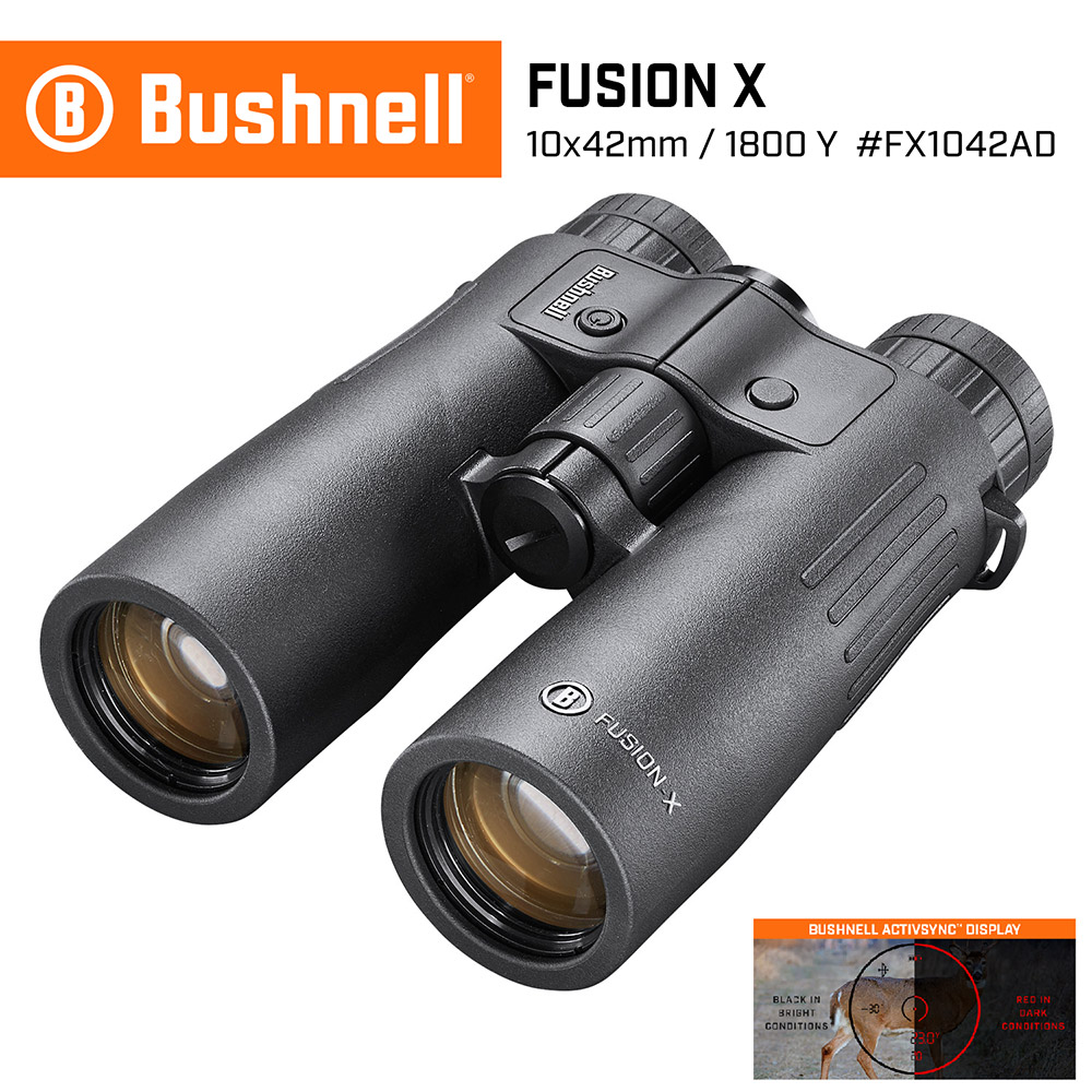 【美國 Bushnell】Fusion X 終極系列 10x42mm 智慧顯色雷射測距雙筒望遠鏡 FX1042AD (公司貨)
