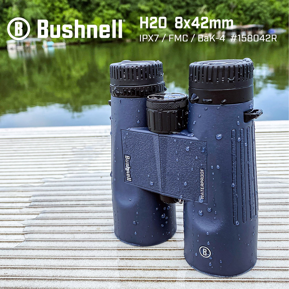 【美國 Bushnell 倍視能】H2O 新水漾系列 8x42mm 防水賞鳥型雙筒望遠鏡 158042R