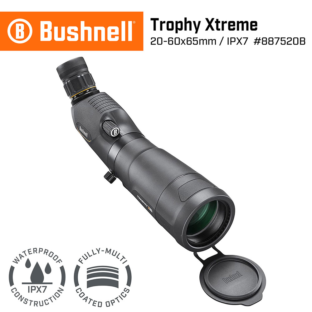 【美國 Bushnell】Trophy Xtreme 20-60x65mm 專業級賞鳥型單筒望遠鏡 傾角型 887520B