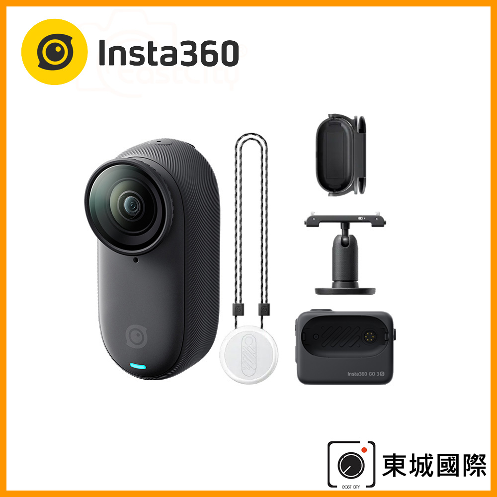 Insta360 GO 3S 4K廣角翻轉觸控大螢幕拇指防抖相機(64G星耀黑) 公司貨
