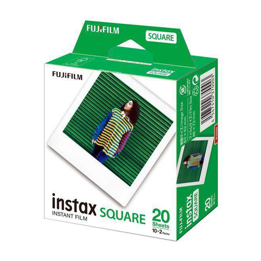 富士 FUJIFILM instax SQUARE 系列-空白底片一盒兩入(共20張)