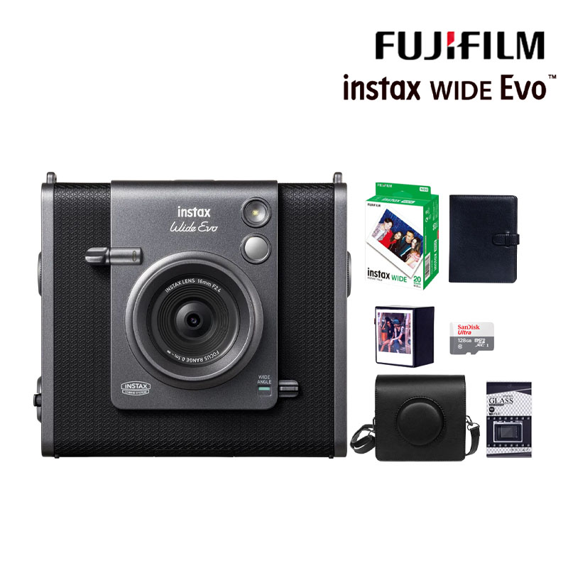 【皮套20張底片組合】FUJIFILM 富士 Instax WIDE Evo 拍立得相機 印相機 公司貨