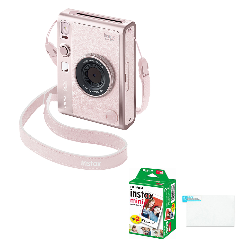 FUJIFILM 富士 Instax MINI EVO 粉紅色 GENTLE ROSE 玫瑰粉色 拍立得相機 恆昶公司貨