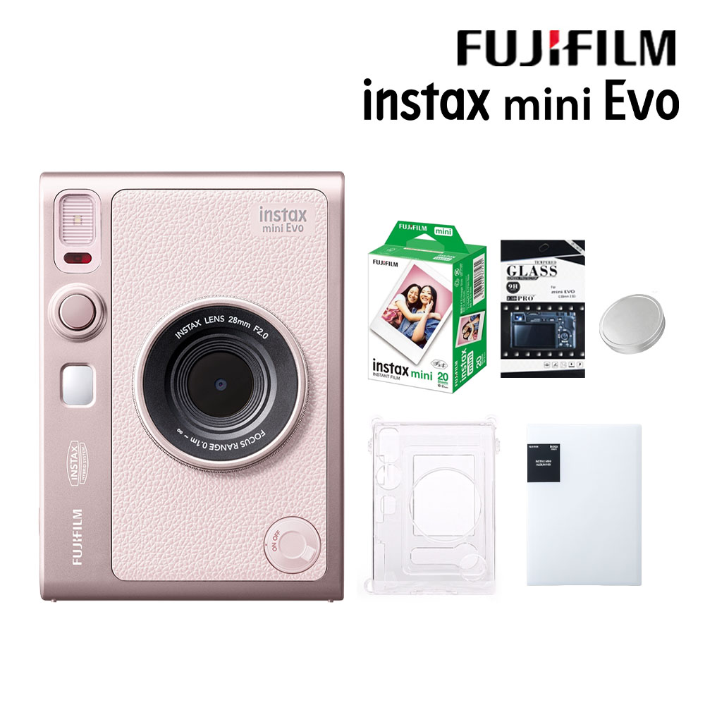 FUJIFILM 富士 Instax Mini EVO 拍立得相機 印相機 櫻花粉 公司貨