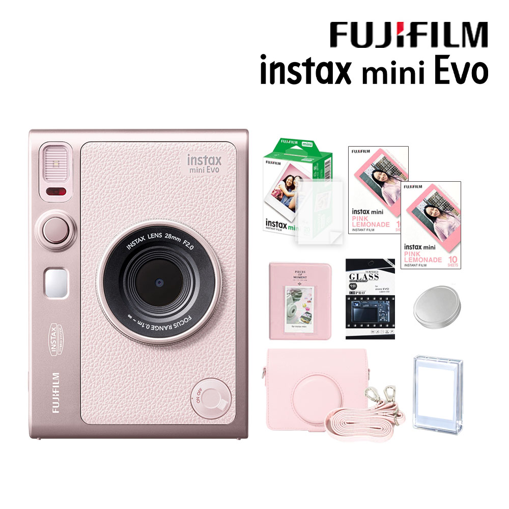 FUJIFILM 富士 Instax Mini EVO 拍立得相機 印相機 玫瑰粉 公司貨