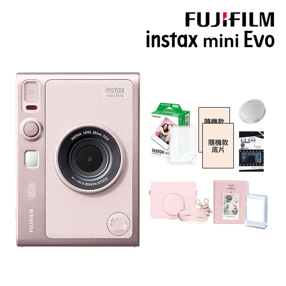 FUJIFILM 富士 Instax Mini EVO 拍立得相機 印相機 玫瑰粉 公司貨