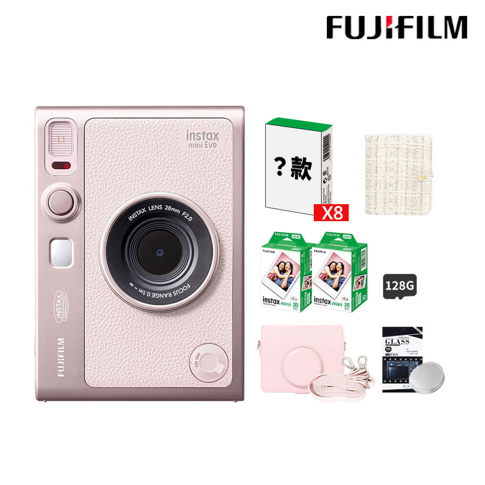 FUJIFILM 富士 Instax Mini EVO 拍立得相機 印相機 玫瑰粉 公司貨