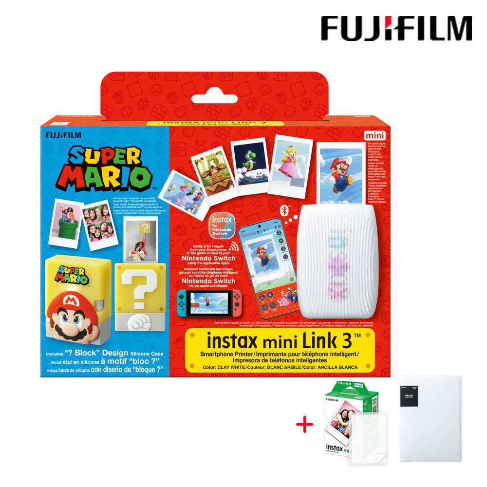 FUJIFILM 富士 instax mini Link 3 × 超級瑪利歐聯名款 印相機 (公司貨)