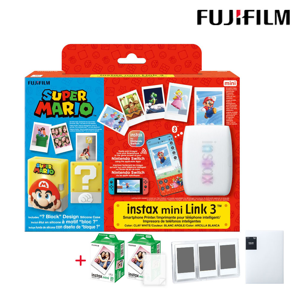 FUJIFILM 富士 instax mini Link 3 × 超級瑪利歐聯名款 印相機 (公司貨)