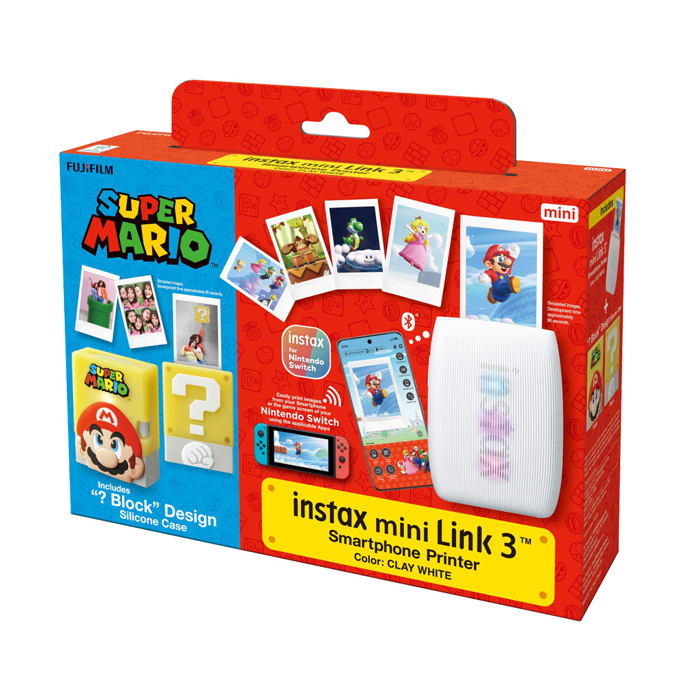 FUJIFILM 富士 instax mini Link 3 × 超級瑪利歐聯名款 印相機 公司貨