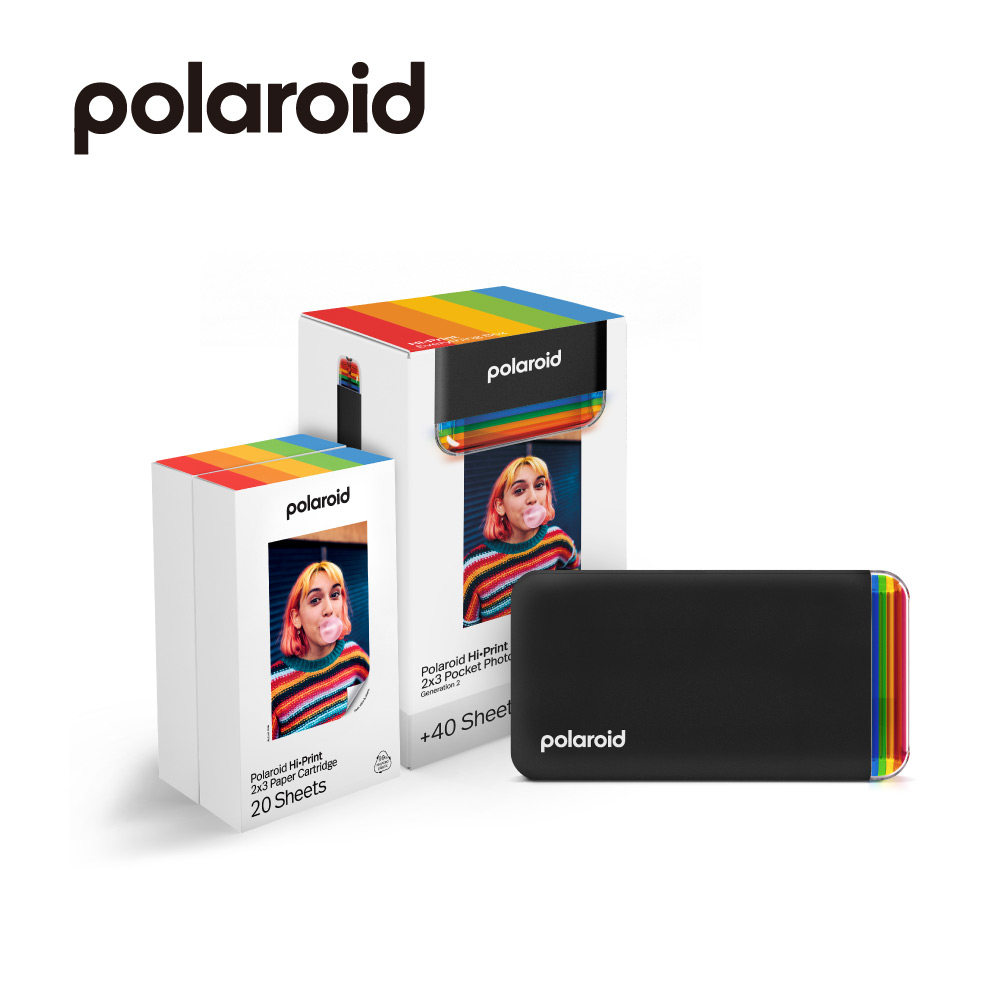 Polaroid 寶麗來 手機相片印表機EB版 2x3 (黑色)
