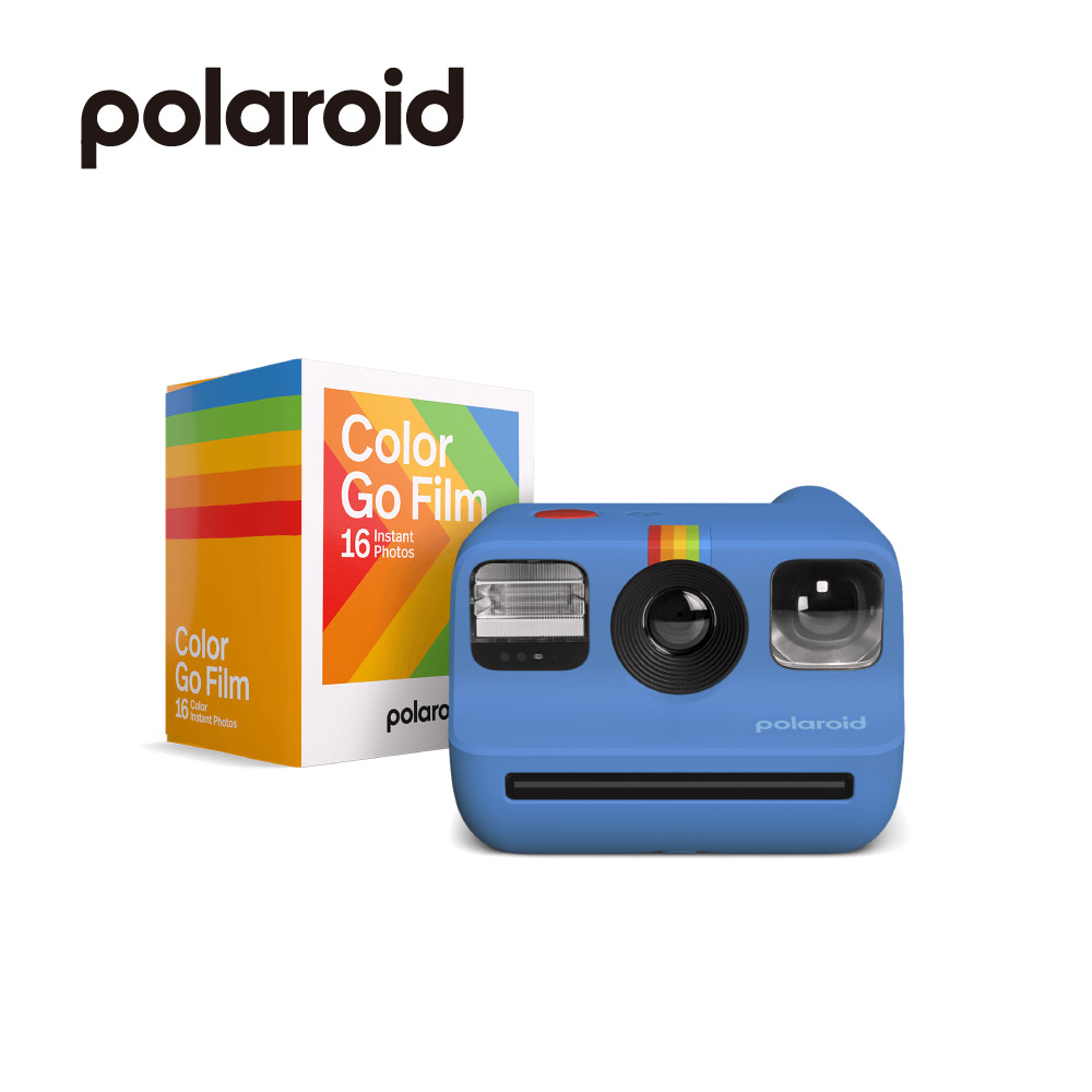 Polaroid 寶麗來 Go G2 拍立得相機-藍色 超值組合(DG07)