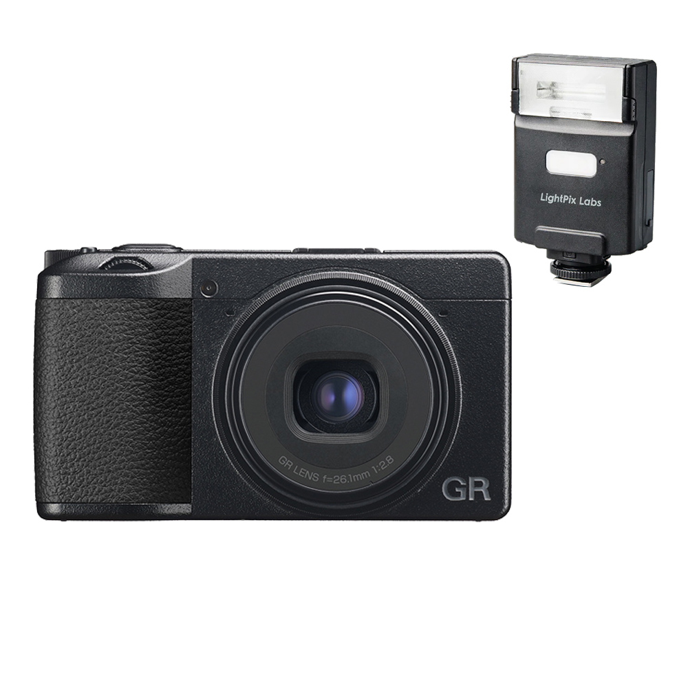 RICOH GR IIIx (GR3x) 標準版+FLASH Q Q20III 無線閃光燈 (公司貨)