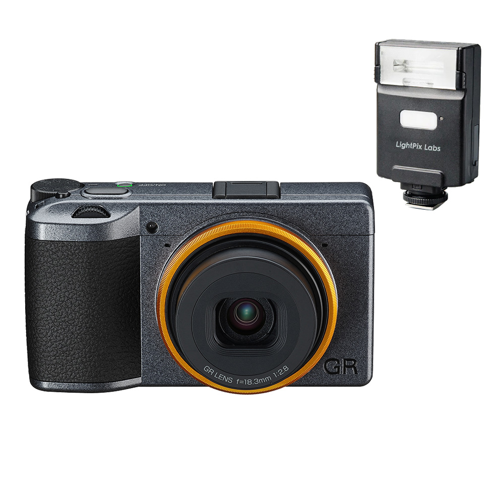 RICOH GR III (GR3) 綺麗黃+FLASH Q Q20III無線閃光燈 (公司貨)