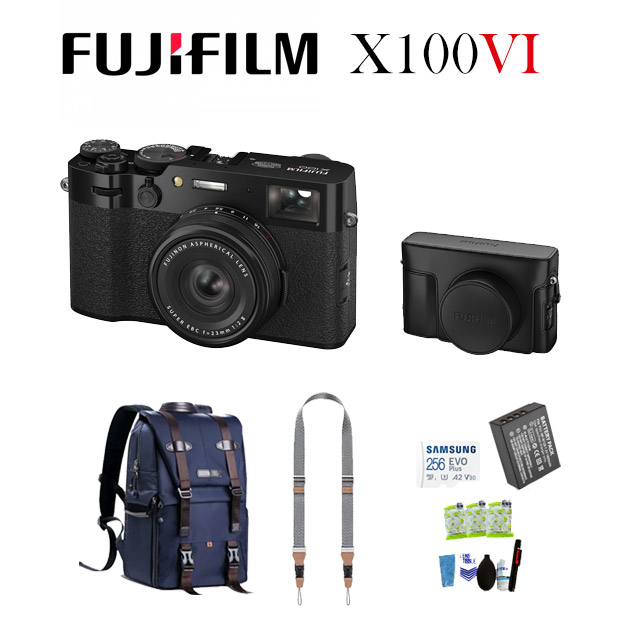【FUJIFILM 富士】X100VI 類單相機 黑色 大全配組 (公司貨)